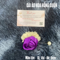 Cài áo hoa hồng cuộn cao cấp - Ảnh 5
