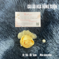 Cài áo hoa hồng cuộn cao cấp - Ảnh 8