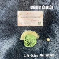 Cài áo hoa hồng cuộn cao cấp - Ảnh 10