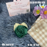 Cài áo hoa hồng cuộn cao cấp - Ảnh 9