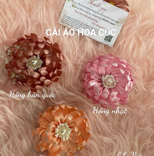 Cài áo hoa cúc cao cấp