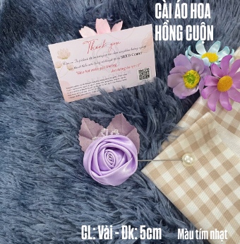 Cài áo hoa hồng cuộn cao cấp - Ảnh 4
